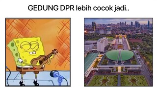 Ketika gedung DPR lebih cocok jadi ... [meme] 😎