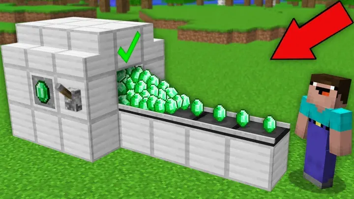 HOW TO BUILD A FACTORY OF ENDLESS EMERALD IN MINECRAFT ? 100% TROLLING TRAP !
