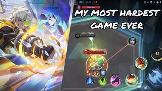 MY HARDEST GAME EVER IN MLBB | PLAYING RANK IN TRAIN WITH 280+ MS | TEAMMATE TOXIC LVL999 | MLBB