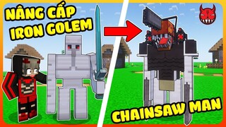 SongFish Thử Thách 24h Nâng Cấp Iron Golem Thành Chainsaw Man Trong Minecraft