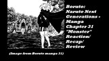 Boruto Naruto Next Generations Manga Chapter 31 Recap/Review/Reaction: Monster
