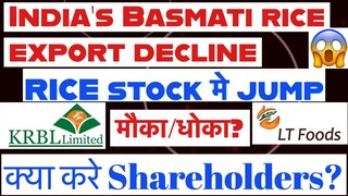 KRBL Share Latest News | LT Foods Latest News | Daawat share Target | KRBL  Share Target