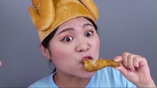 Gà rán sốt cay Mukbang  VIETNAM #amthuc