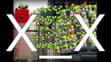 Plants vs. Zombies | (Comedy thử thách) Solo với một đám đông gatling pea zombie