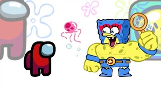 【ในหมู่พวกเรา】 Red vs. Spongebob และ Wild Brawl รวมกัน