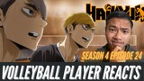 VOLLEYBALL PLAYER REACTS: Haikyuu! Season 4 Episode 24 - Monster's Ball