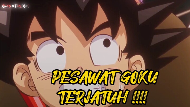 PESAWAT GOKU DAN KAWAN KAWAN TERJATUH