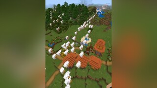 Vãi chưởng, 1 phát con gà bay lên tận cái cây 🤣 Ko hư máy là may rồi minecraft chicken fp minecraftpe