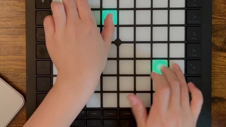 Playing to the Broken Hand - Qianben Sakura - เปียโน Launchpad (เวอร์ชันเต็มในคีย์ G)