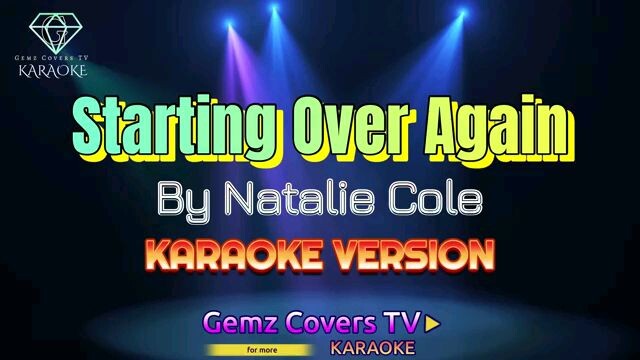 Starting over again karaoke