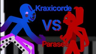 Monstrous Creatures fight! (Kraxicorde vs Parasee) - Piggy Animation