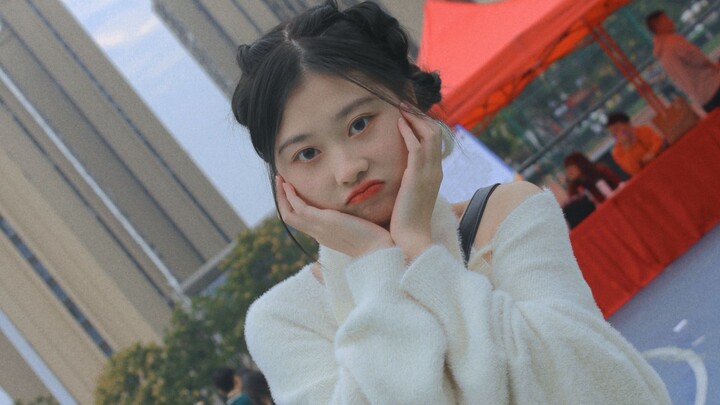 社团招新篮球场林娜琏POP全曲翻跳