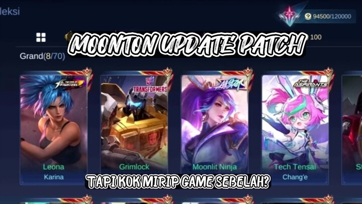 Moonton update patch, tapi kok mirip hok?