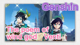 The poem of wind god Venti