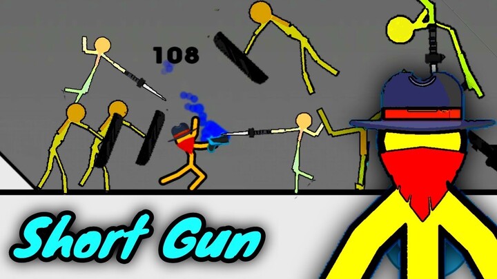 Supreme duelist stickman | Survival with Short Gun