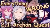 EVERYTHING WRONG in the 2.1 Inazuma Archon Story Quest | Genshin Impact
