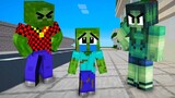 Monster School: Mother Poor Baby Zombie (Best Family) - Sad story Minecraft Animation