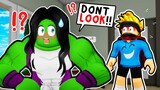 My CRUSH Was Secretly SHE-HULK in Roblox BROOKHAVEN RP!!