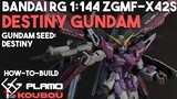 How to Build Gunpla | Bandai RG 1:144 Destiny Gundam Custom | Purple Destiny