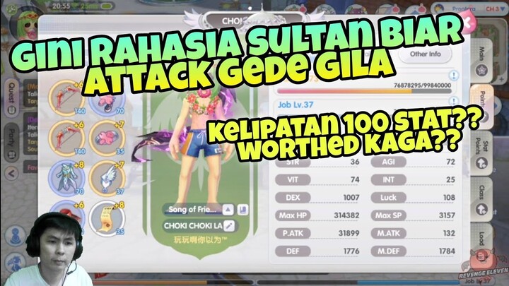 Bingung Attack Kecil?? Gini Rahasia Para SULTAN Naikin Attack - ROX Ragnarok X
