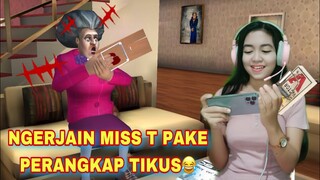 Part1 Ngerjain Scary teacher pake perangkap tikus!! Puas banget😂  #youtube #gaming #trending