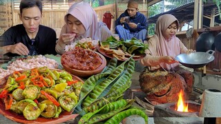 Makan BEGINI Aja, NIKMATnya Tak Terkira, Oseng Terong TELUNJUK, Campur Si Ulet Ijo