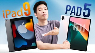 Máy tính bảng 10 triệu tốt nhất: iPad Gen 9 hay Xiaomi Pad 5?