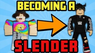 Becoming a SLENDER for a day (roblox)