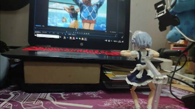 Sakuya! Why are you dancing your brother's dance? [Stop Motion Animation] [Sakuya's Gangster Dance]