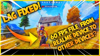 Free Fire lag Fix 60 Fps Config file From realme device / Free Fire Fix lag Ph