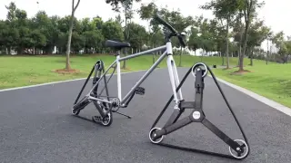 Handmade|Triangle wheel bicycle