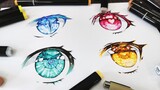 【Markers】Drawing Gem-like Eyes