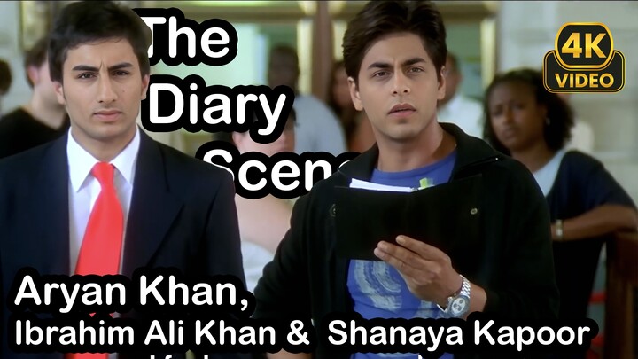 The Diary Scene from Kal Ho Naa Ho... But it's Aryan Khan, Ibrahim Ali Khan and