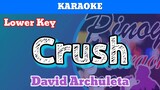 Crush by David Archuleta (Karaoke  : Lower Key)