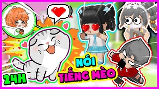 THỬ THÁCH 24H NOOB KAMUI NÓI TIẾNG MÈO SIÊU CITE TROLL HERO TEAM TRONG LÀNG HERO TRONG MINI WORLD