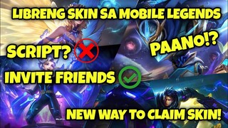 Paano Makakuha Ng Libreng Skins Sa Mobile Legends | New Way to Claim *tagalogtutorial