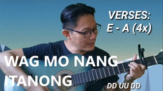 HUWAG MO NANG ITANONG | Guitar Tutorial for Beginners