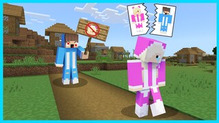 MIPAN & ZUZUZU BERPISAH KARENA MIPAN JAHAT DI MINECRAFT SURVIVAL! MIPAN DI USIR DARI KOTA