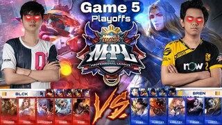 Game 5! BREN vs Blacklist [Bo5] | (FILIPINO) MPL-PH S7 Playoffs Day 2 |  MLBB