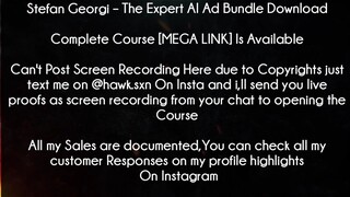 Stefan Georgi Course The Expert AI Ad Bundle Download