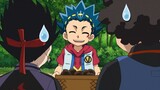 BEYBLADE BURST Hindi Ep28 Mountains! Rivers! A Huge Stormy Adventure!