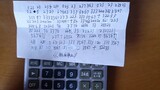 Playing a tune by pressing the buttons of a calculator