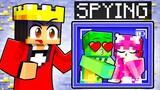 Using CAMERAS To SPY On My Friends In Minecraft!
