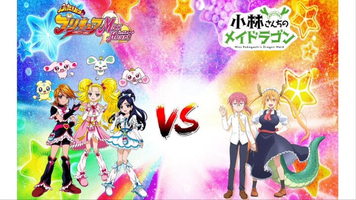 Futari wa Precure Max Heart VS Kobayashi's Dragon Maid Verse (Remake Version 4)