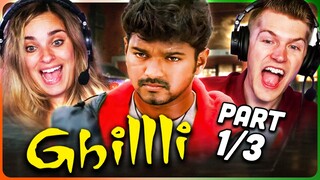 GHILLI Movie Reaction Part (1/3)! | Vijay | Trisha Krishnan | Prakash Raj | Ashish Vidyarthi