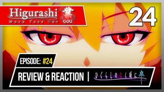 Higurashi When They Cry -Gou- Episode 24: Review, Reaction, VN Comparison - Second Season Confirmed!