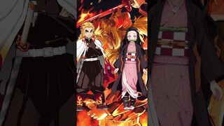 Rengoku with demon slayer characters #demonslayer