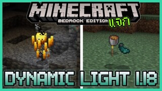 แจก Minecraft PE Addon ไม่ใช่แต่ถือ Torch แล้วสว่าง Raiyon's Dynamic Light