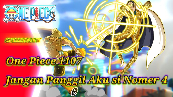 One Piece chapter 1107 | Kizaru Terkedjoet | speed paint