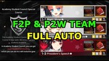 F2P and P2W team Auto | Academy Student Council Special Course || Counter: Side